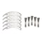 Grid Wheels Fits GD04 Series 17 x 9 Size Rims Chrome Plated Plastic Set Of 5 Equips One Wheel With Screws 4A17090CIN - alternate 2